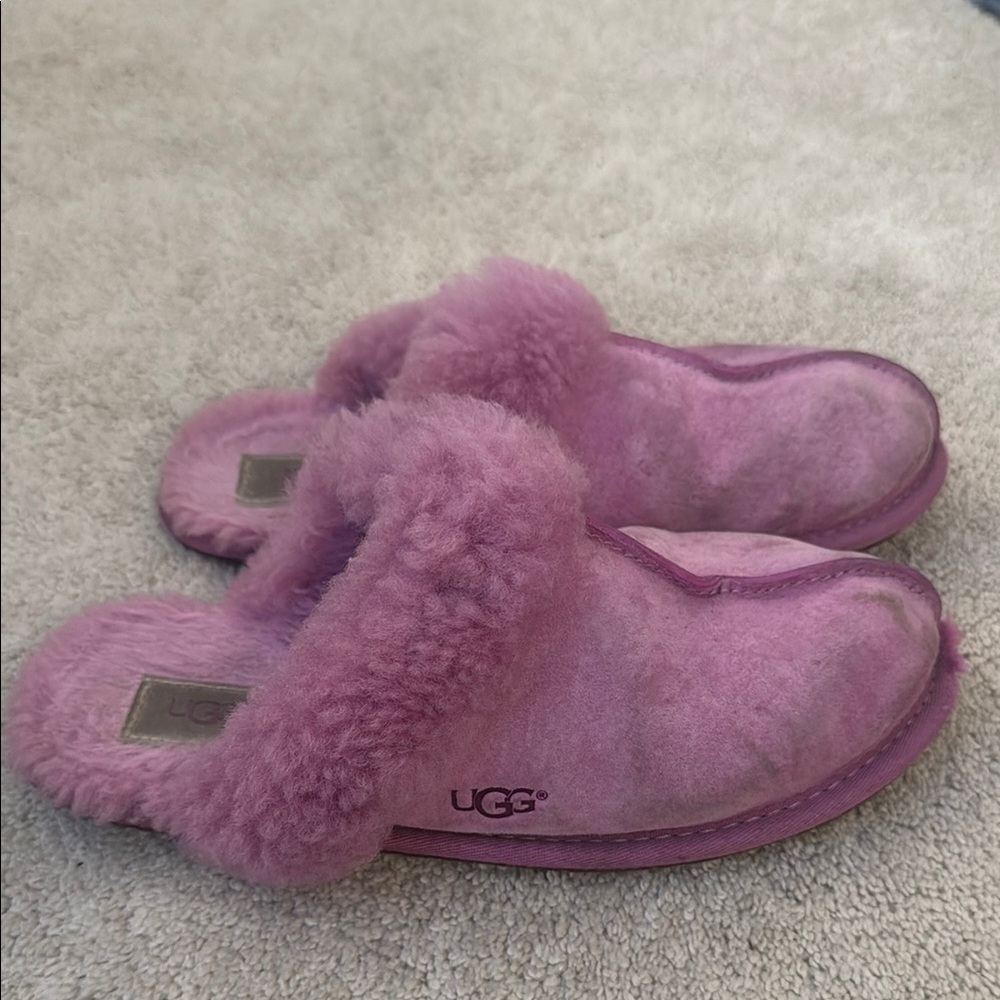 UGG Women's Pink Sheepskin Slippers